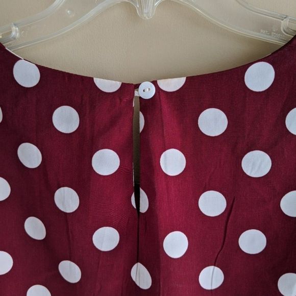 Forever 21 Polka Dot Long Sleeve Blouse - Picture 4 of 4